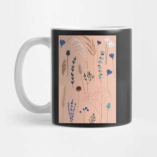 pampas and dried flower design Mug